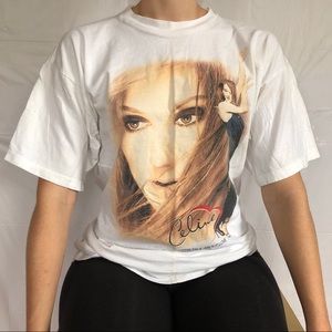 Vintage 1998 Celine Dion concert tee.